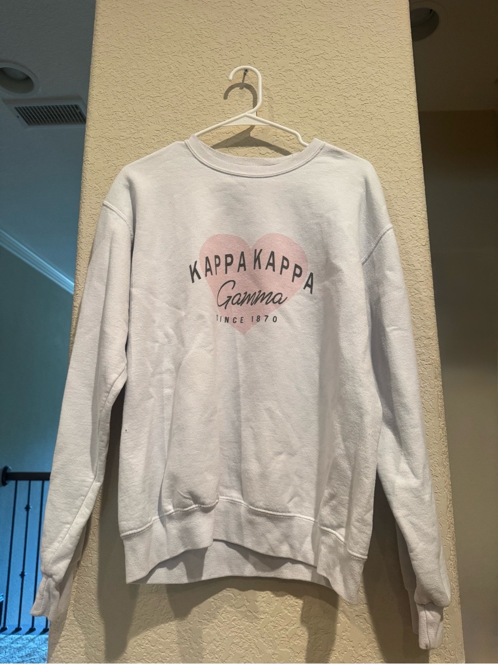 Kappa Kappa Gamma White Crewneck